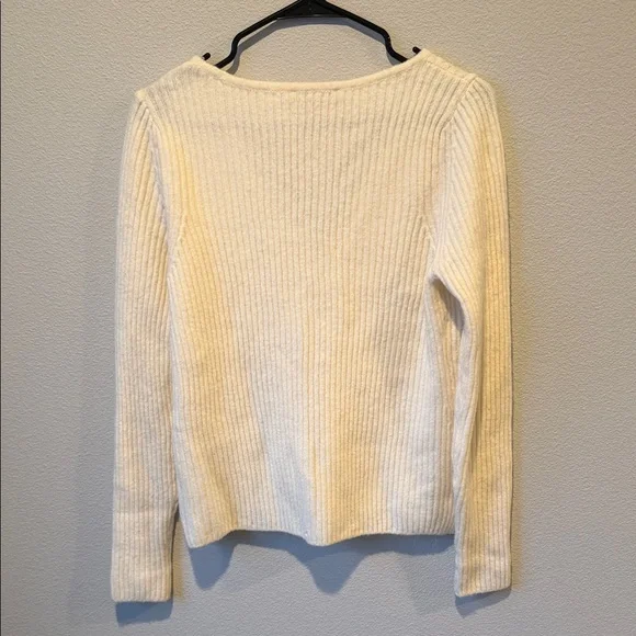 Abercrombie & Fitch Cream Ribbed Cardigan - Picture 3 of 3
